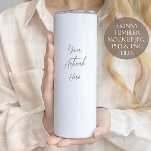 Skinny Tumbler Digital Mockup - JPG, PSD and PNG files