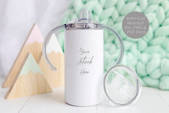 Sippy Cup Mockup - JPG, PNG and PSD (smart object) files