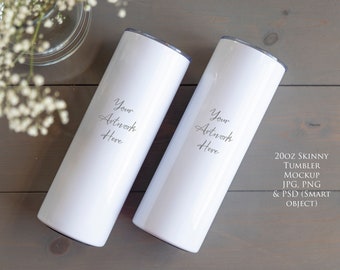 Skinny Tumbler Digital Mockup - JPG, PSD and PNG files