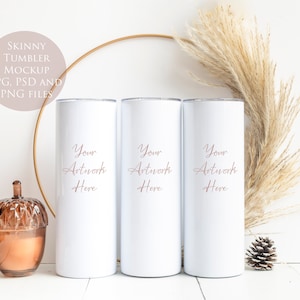 Skinny Tumbler Digital Mockup - JPG, PSD and PNG files