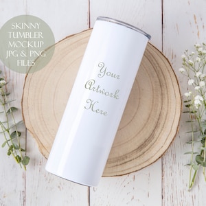 Skinny Tumbler Digital Mockup - JPG, PSD and PNG files