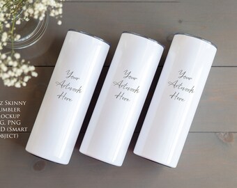 Skinny Tumbler Digital Mockup - JPG, PSD and PNG files