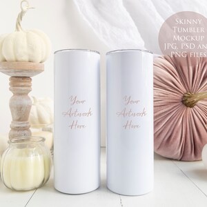 Skinny Tumbler Digital Mockup - JPG, PSD and PNG files