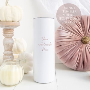 Skinny Tumbler Digital Mockup - JPG, PSD and PNG files