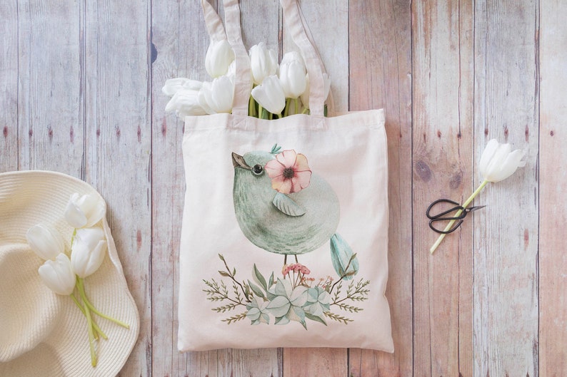 Download Tote Bag mockup straw hat and white tulips mockup photo | Etsy