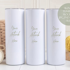 Skinny Tumbler Digital Mockup - JPG, PSD and PNG files