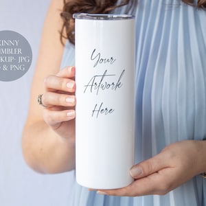 Skinny Tumbler Digital Mockup - JPG, PSD and PNG files