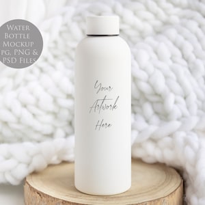 Water Bottle Digital Mockup - JPG, PSD and PNG files