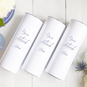 Digitale mockup Skinny Tumbler: JPG-, PSD- en PNG-bestanden