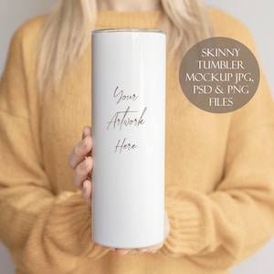 Skinny Tumbler Digital Mockup - JPG, PSD and PNG files