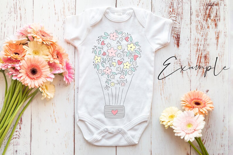romper suit onsie mockup Photo Pink and peach -JPG file Babygrow