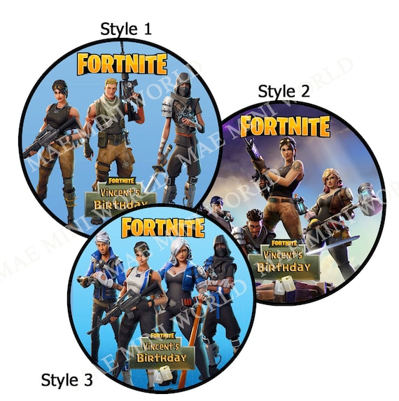 fortnite anniversaire cupcake toppers imprimable etsy - invitation anniversaire fortnite