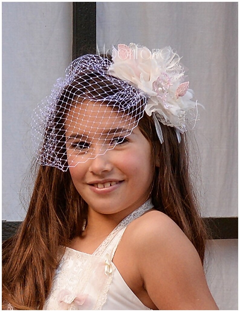 Headband Vintage Girl, Headband Communión, Headress Vintage Bridesmaids