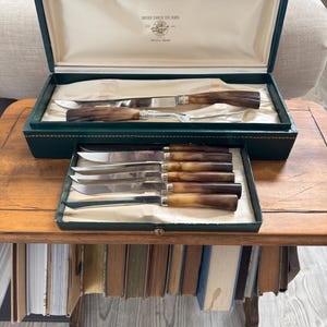 Vintage Cutlery Set With Box - Etsy