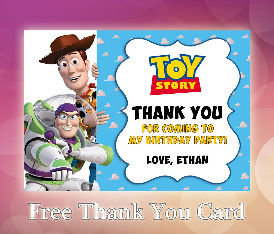 Toy Story Invitation / Toy Story Birthday Invitation / Toy Etsy