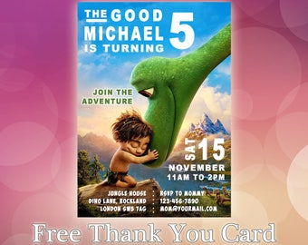 The Good Dinosaur / The Good Dinosaur Invitation / The Good Dinosaur Birthday / The Good Dinosaur invite / GD02