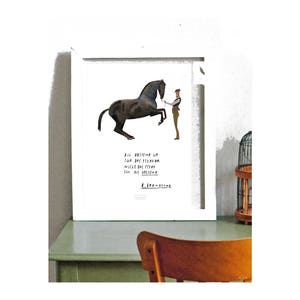 Poster Din A3 "Branderup II" Artprint Art Print Equestrian Art Print Print Digitale Print Illustratie Kinderkamer Poster Picture Children's Room Picture