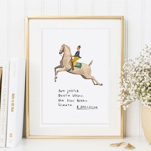 Karte Din A5 Artprint Kunstdruck Print Digitalprint Freiheitsdressur Reitkunst horsemanship Geschenk Pferdebild horseprint Horse Pferd Bild