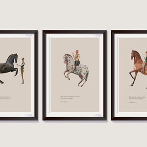 Art Prints Riding Horse Horsemanship Art of Riding Equestrian Art