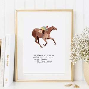 Map Din A 5 Artprint Art Print Print Digitalprint Riding Horse Freedom Dressage Horsemanship Dressage Gift Decoration