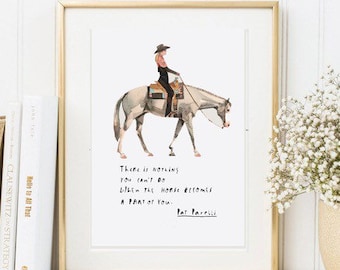 Art Print Din A5 horsemanship Pat Parelli Poster Picture decoration horse riding quote