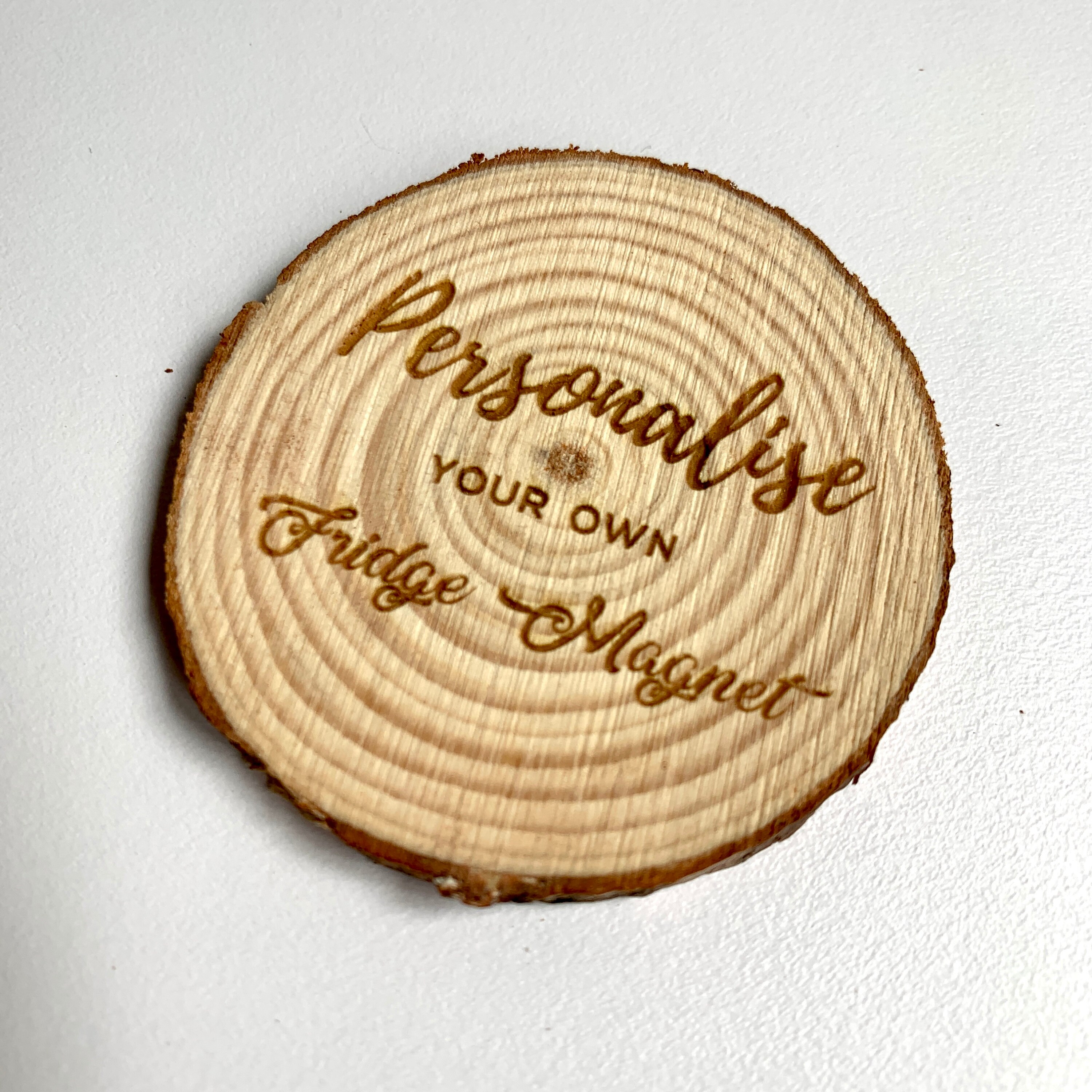 Imanes de nevera de madera natural personalizados / favores de | Etsy