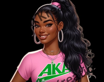 También conocida como PNG, Alpha Kappa Alpha Sorority PNG, descarga digital