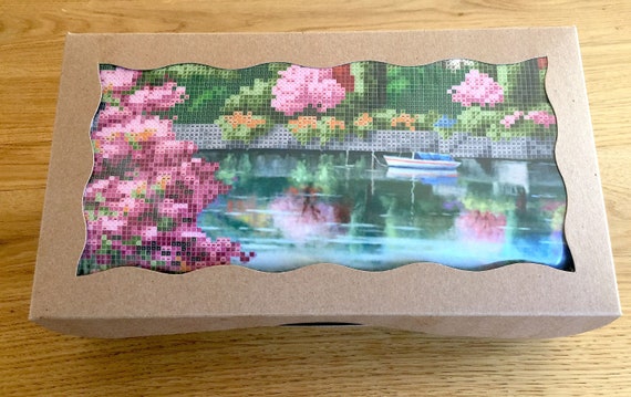 Quiet Pier - ビーズ刺繍キット。DIY ビーズワークキット。手刺繍 