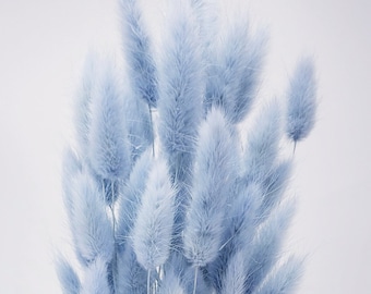 Light Blue / Lagurus, for a sparkling floral arrangement, Floral Arrangements, Home Décor, Floral Vase Arrangements