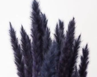 Cobalt Blue Mini Tail Reed, Wholesale Reeds, DIY Floral Arrangement, DIY Home Décor, Dried Flower Vase Arrangement