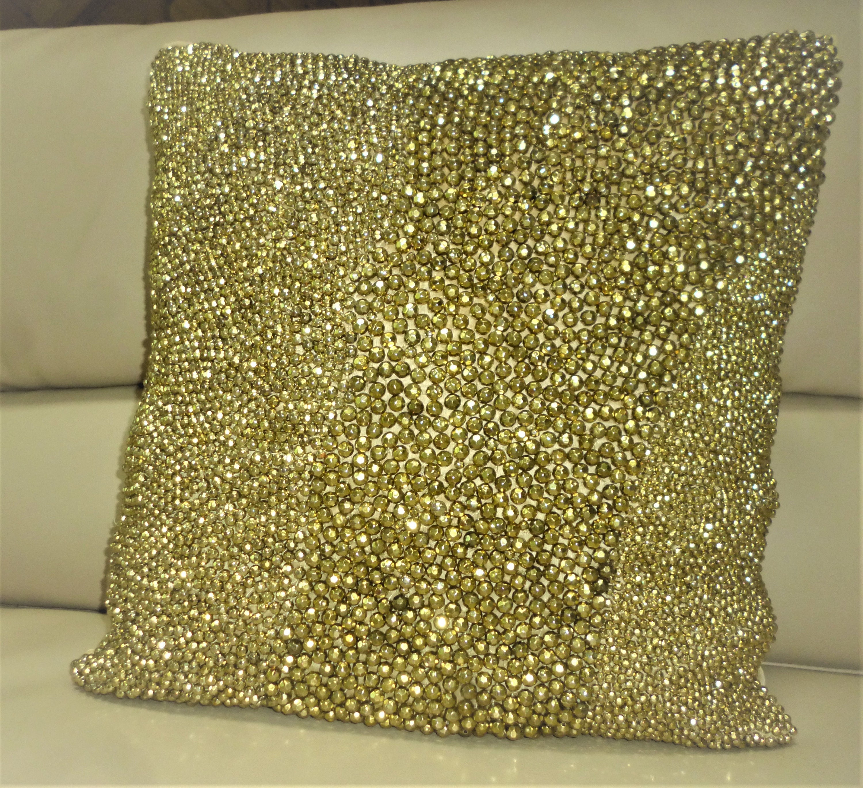 Gold Decorative Throw Pillow Covers Accent Pillow toss 16 x Etsy