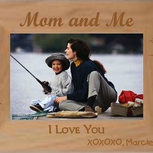 Personalized Mom and Me Picture Frame - Custom Engraved Photo Frame