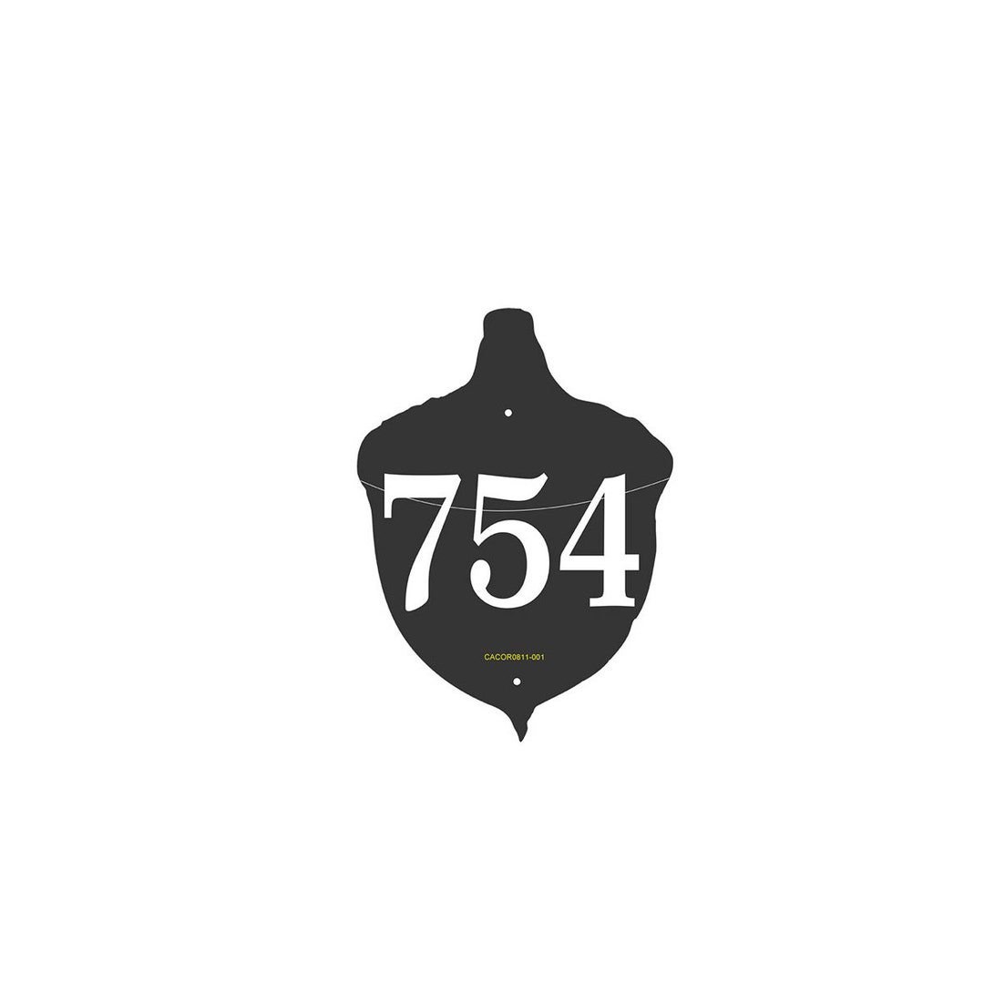 Personalized Address Sign in Shape of an Acorn - Custom Address Plaque ...