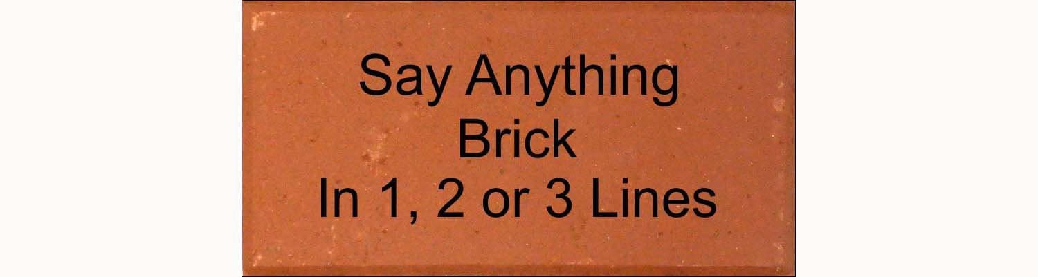 Engraved Brick Personalized Bricks for Memorial, Pets, Veterans, Fund ...