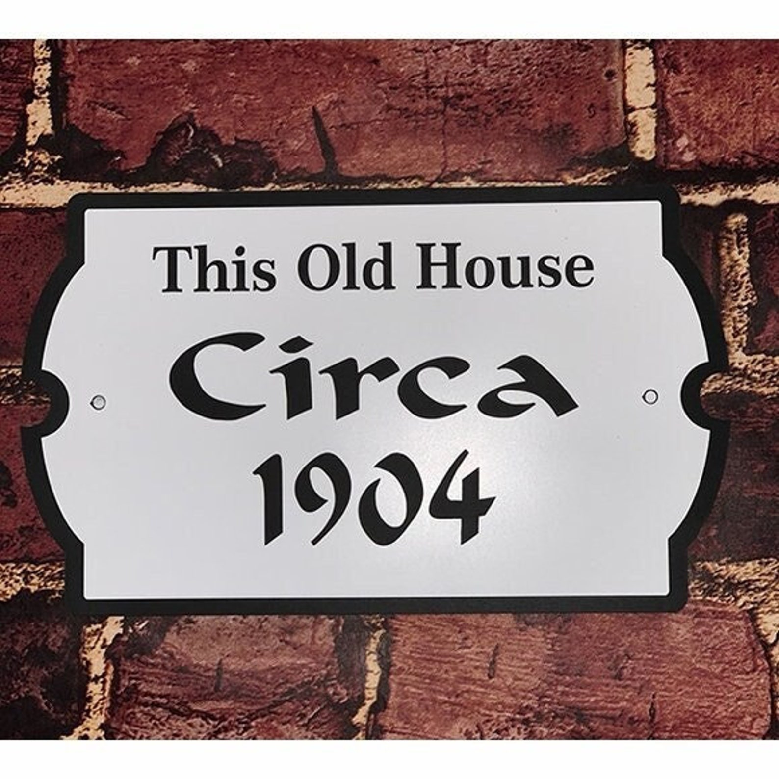 Historic House Name Sign - Circa, Built, Founded, Established Date ...