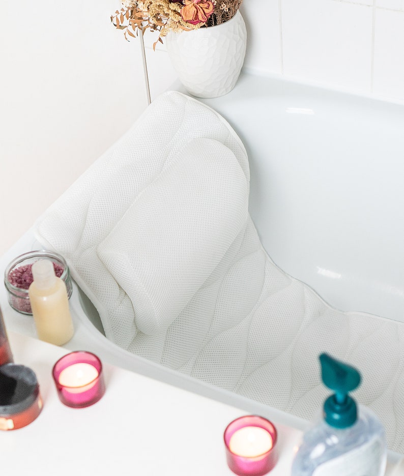 Full Body Bath Pillow 3d Mesh Waterproof Spa Tub Mat With Etsy