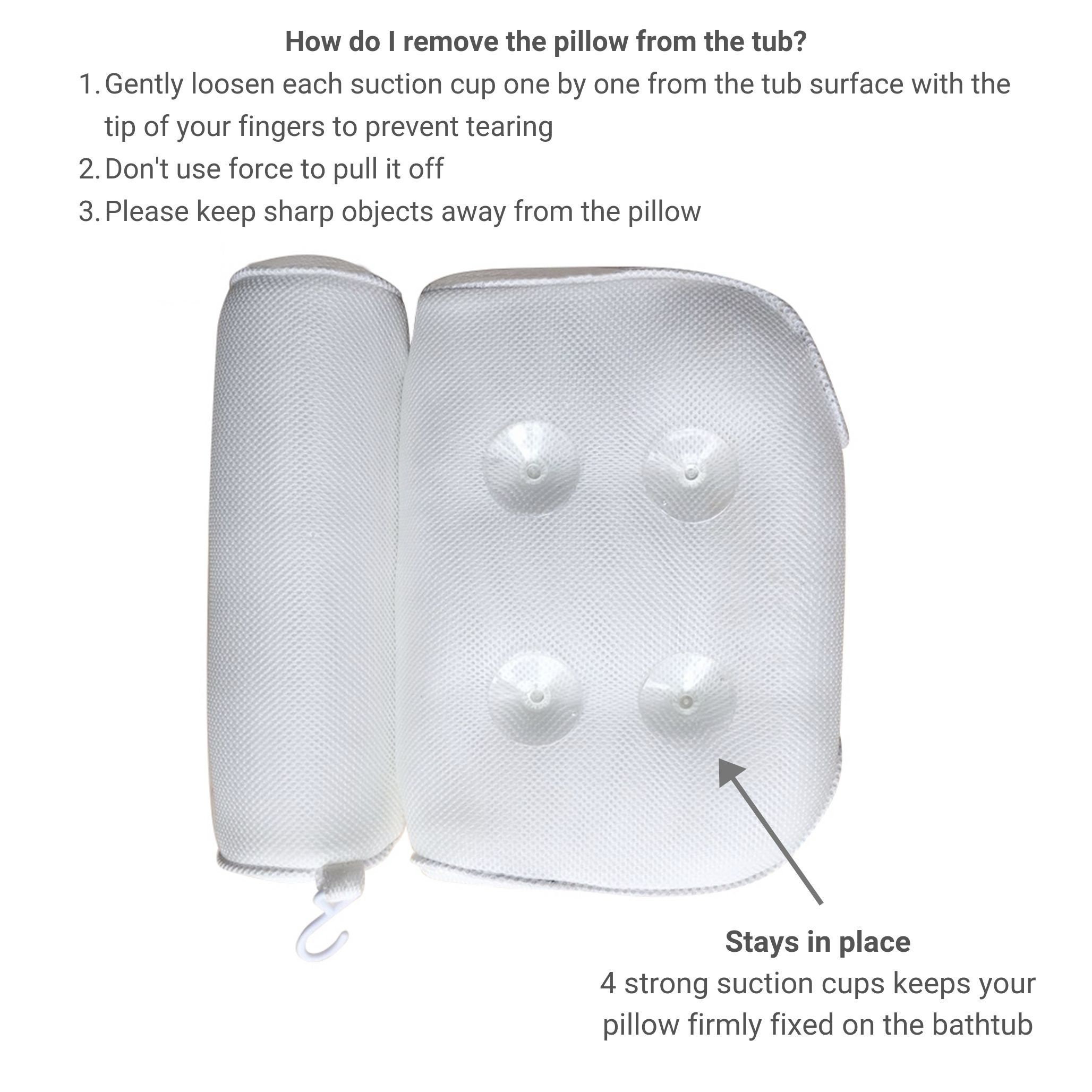 Bathtub Pillow Rest Bubble Bath Pillows for Tub Neck and Back Etsy