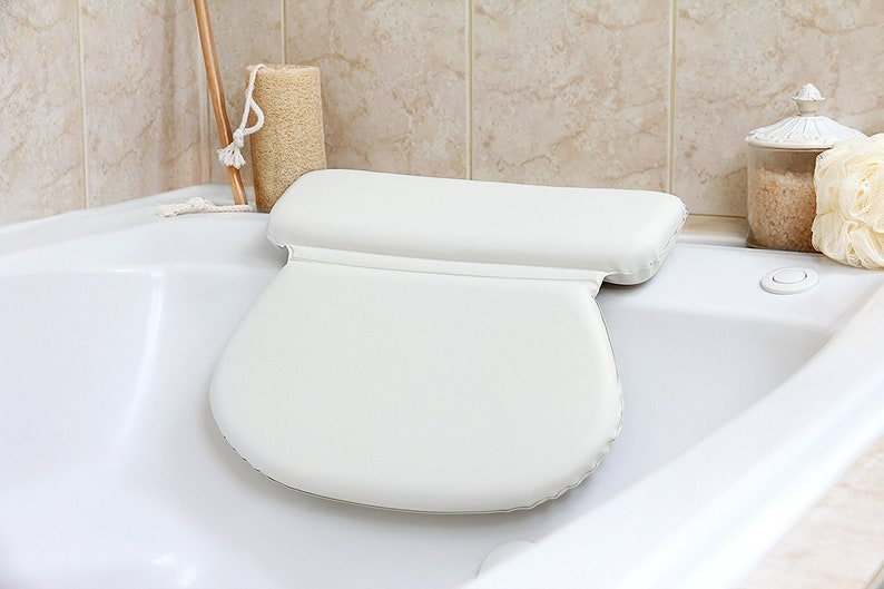 Bath Pillow For Head And Neck Luxury Bathtub Cushion Enjoy Etsy