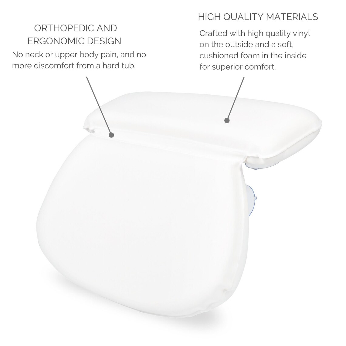 Bath Pillows for Tub Neck and Back Support at Home Spa Etsy