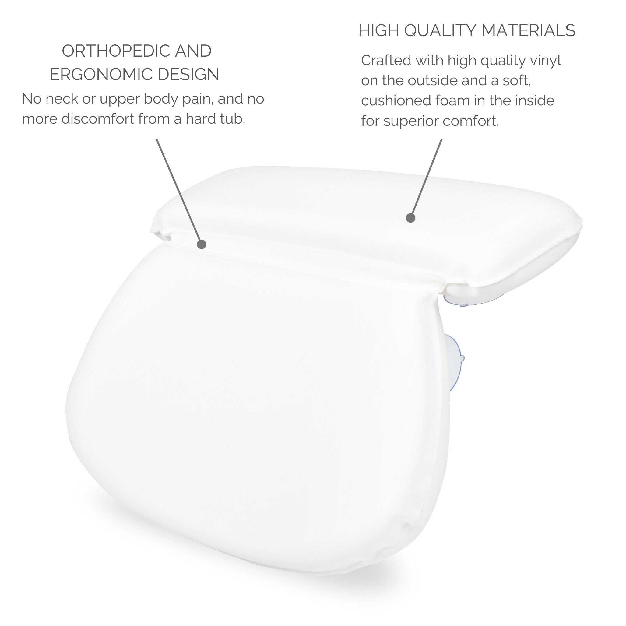 Bath Pillows for Tub Neck and Back Support at Home Spa Etsy