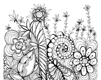 Pack of three Coloring illustrations 3. Printable.