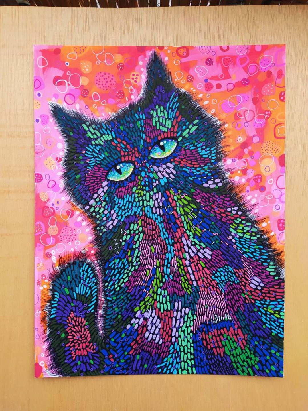 Original Work Made With Acrylic Markers, Fine Tip, Colored Pencils and