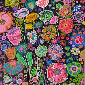 Dipinto originale intitolato "Giardino degli aranci"