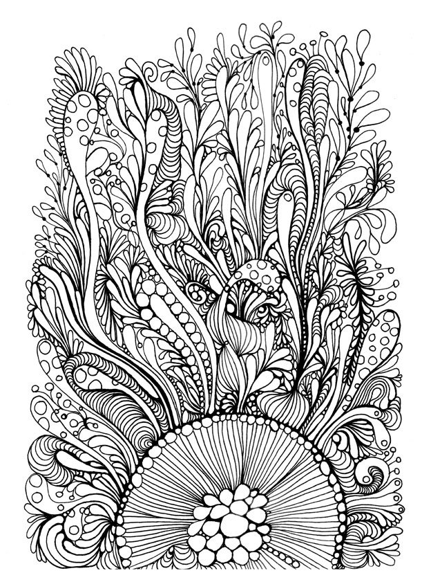 Pack of Three Coloring Illustrations. Printable. - Etsy