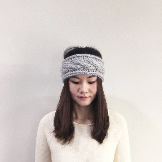 Pattern Adult Chunky Cable Knit Headband Winter Headband Ear Warmer Pattern Adult Chunky Cable Knit Headband Winter Headband Ear Warmer
