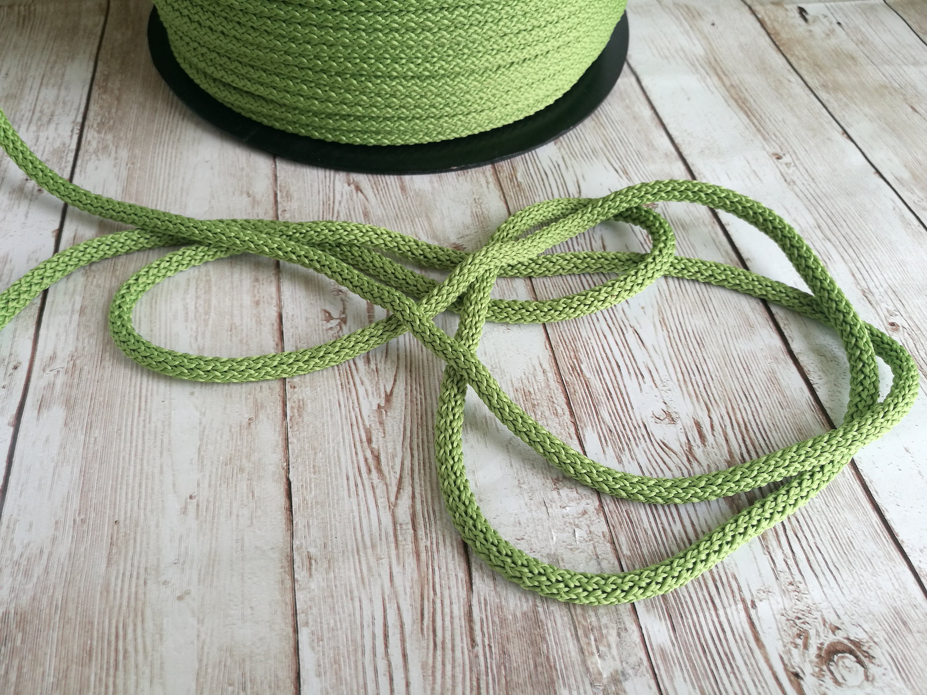 5mm Strong Rope Cord Yellow Round Crochet Tying Trimmings Chunky Yarn  Travel UK