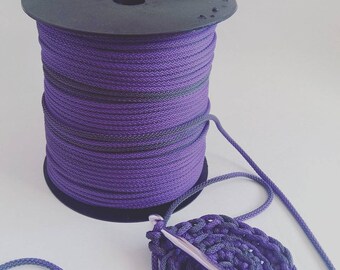 Crochet rope, rope cord, 5mm cord, macrame cord,  polyester rope, yarn rope, knitting yarn, craft supplie, crochet yarn, 2 colors rope