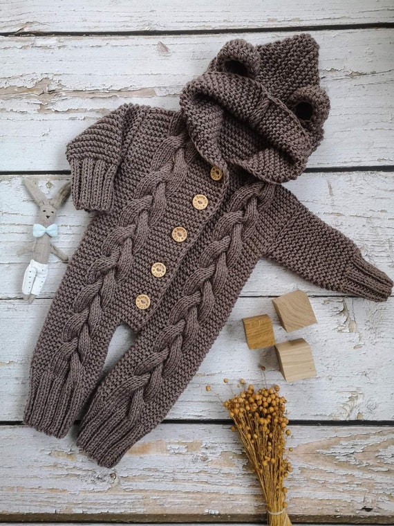 Mameluco de bebe de punto ropa de lana merino mameluco de recien nacido mono de punto para nino pequeno ropa de ninos unisex regalo para bebe traje de regreso a casa