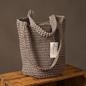 crochet bag PATTERN, SIMPLE Crochet Tote Pattern, Beach Bag Pattern pdf, Market Tote Bag image 7