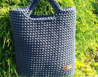 Gehäkelte Tasche, handgemachte Tasche, gewebte Handtasche, lässige Handtasche, Einkaufstasche, handgemachte Häkeltasche, Häkeltasche, Geschenk für Sie